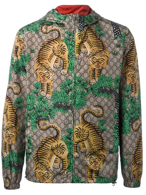 gucci tiger print lightweight jacket fake|gucci cardigan tiger.